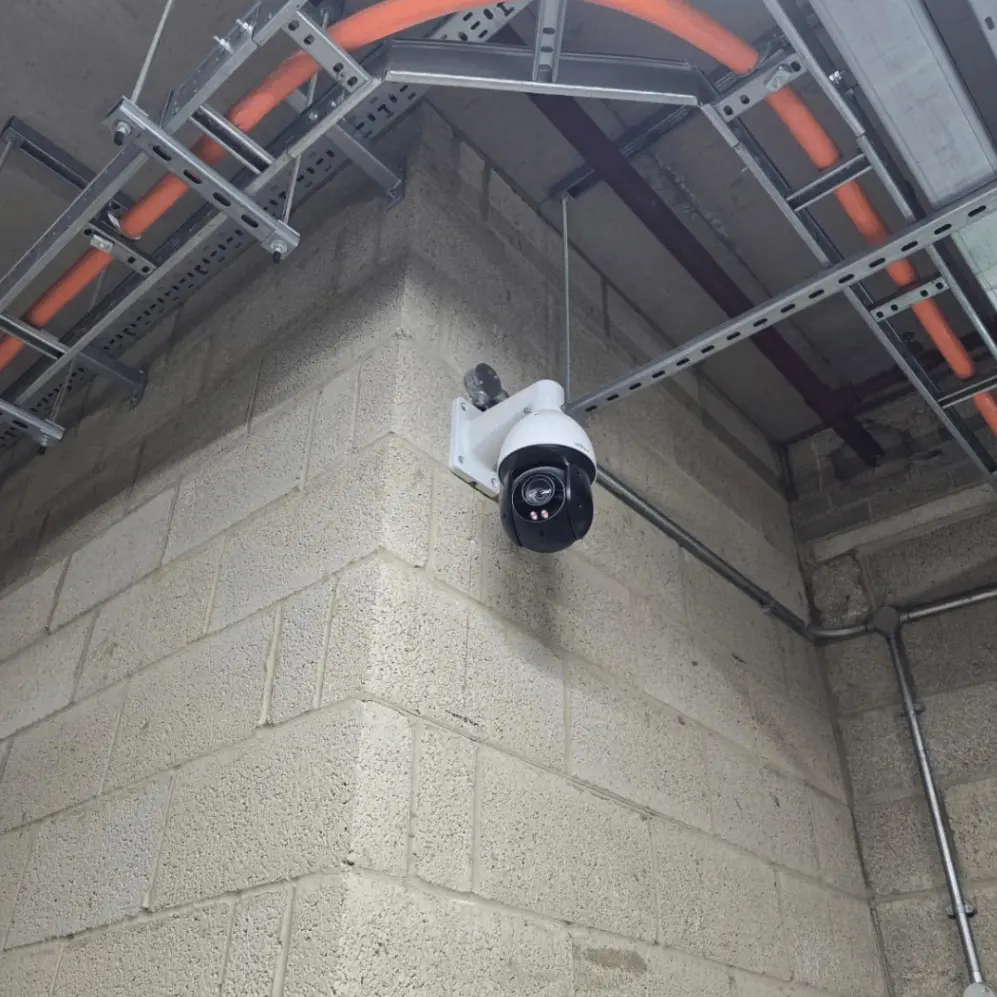 CCTV camera installation on UK house exterior